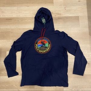 Brand new Polo long sleeve shirt with hood